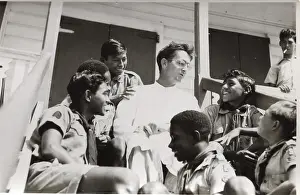 Loyola: Boy scouts and camp chaplain, British Honduras