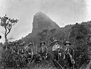 Mauritius: Boy scouts climbing Le Pouce, Mauritius