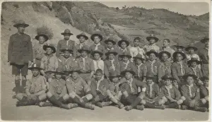 Cypriot: Boy scouts and their leader, Cyprus