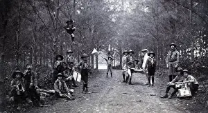 Mauritius: Boy scouts on an outdoor activity, Mauritius