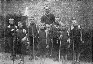 Hinton: Boy Scouts at St Joseph's Home for Boys, Hinton Martell, Dor