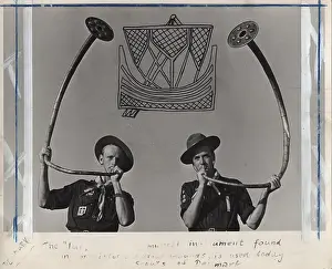 Trumpets: Boy scouts with trumpets, Denmark