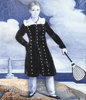 Racquet: Boy by Sea with Racquet