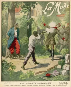 Neuville: BOY SHOOTS GERMAN