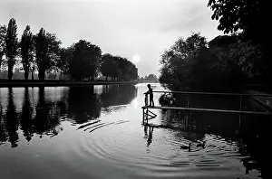 Ripples: Boy silhouette, River Thames, Windsor