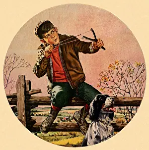 Aims: Boy with Slingshot