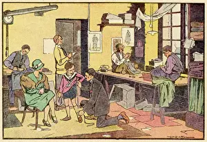Workroom: Boy at Tailor's Shop