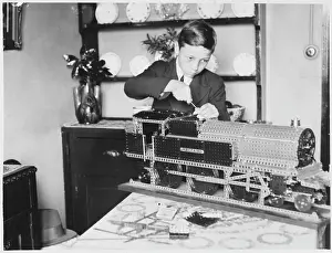 Kits: BOY W/ MECCANO TRAIN