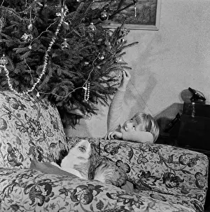 Impatience: Boy waiting for Christmas