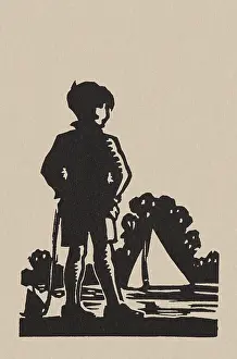 Linocuts: A Boy Watching Yachts