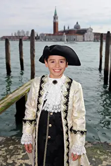 Carnivale: Boy wearing Venice Carnival Costume