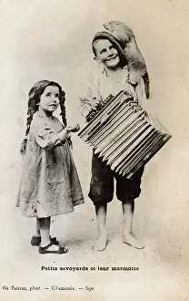 Pigtails: A boy with his younger sister