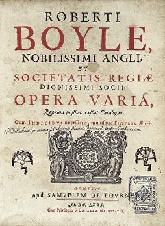 Varia: BOYLE, Robert (1627-1691)