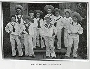 Loft: Boys at Abbosholme school in uniform