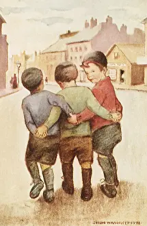 Jessie: Three Boys Arm in Arm