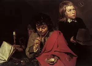 Oost: Two Boys Blowing Bubbles