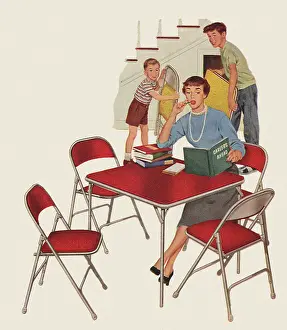 Homework: Boys bring Chairs to Studying Sister