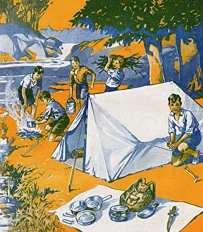 Fetching: Boys camping in the 1930s