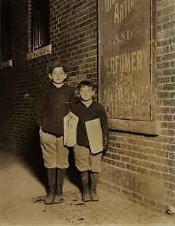 Newsboy: Boys - child labor - occupations