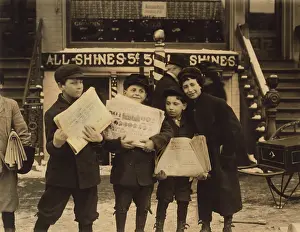 Newsboy: Boys - child labor - occupations