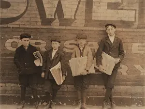 Newsboy: Boys - child labor - occupations