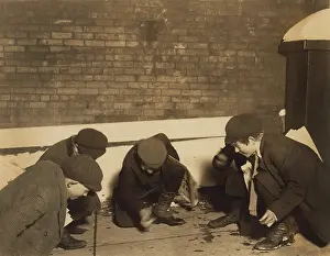 Craps: Boys - children - gambling - game