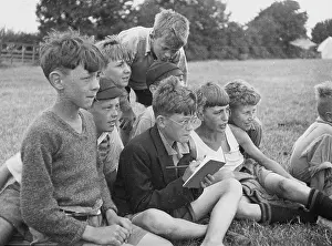 Bespectacled: Boys Club field work 1934