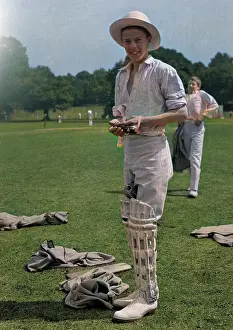 Shinpads: Two boys in their cricketing gear