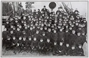 Emigrating: Boys from Dr. Barnardo bound for Canada 1912