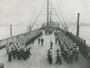 Boys Drilling, Training Ship, Exmouth, Grays, Essex