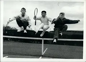 Jarrett: Three boys at Easter tennis training school, Wimbledon