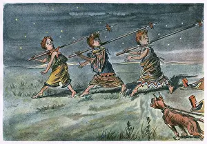 Captors: Three boys escape their savage captors during the night
