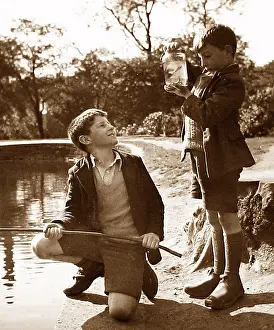 Boys fishing probably 1950s