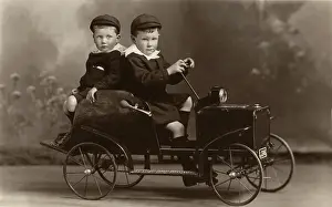 Gocart: Two boys on their Go-cart