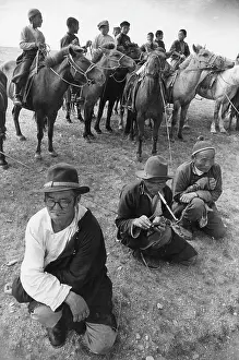 Gobi: Boys on their horses, South Gobi, Mongolia