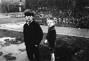 Teesside: Boys on a Middlesbrough street