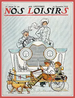 Pedal: BOYS IN PEDAL CAR/1912