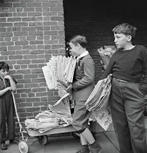 Recycle: Boys - Recycle - Newspaper - WWII