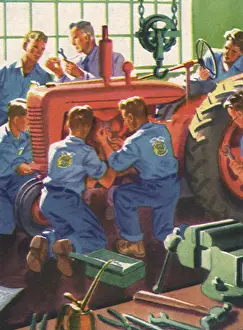 Proper: Boys Repair Tractor