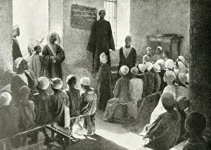 Coptic: Boys school in a Coptic Centre, Esneh, Egypt