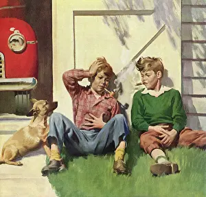 Clutches: Boys smoke Pipe and Cigar behind Garage