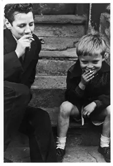 Rebellious: BOYS SMOKING 1956
