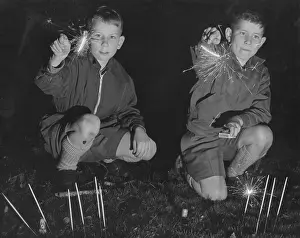 Rows: BOYS WITH SPARKLERS