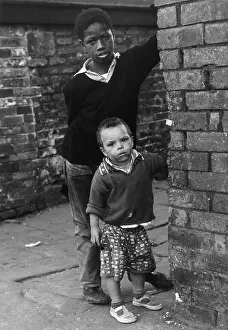 Alleyway: Two boys in a street