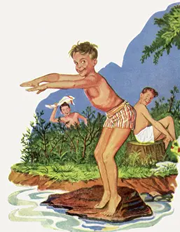 Swimmers: Boys at Swimming Hole