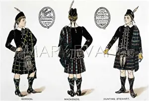 Tartans: BOYS IN TARTAN C1895