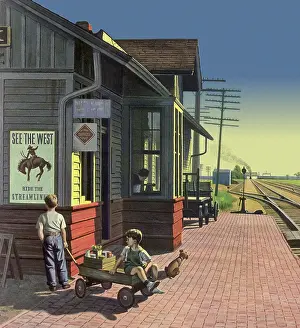 Ranch: Boys at Train Station