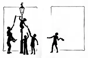 Bats: Boys try to reach Jack Sparrow on top of lamp post