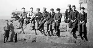 Whitehaven: Boys at Whitehaven harbour