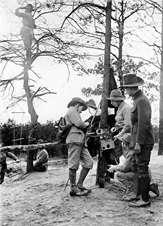 Agers: Boyscouts at a premilitary exercise, 1914